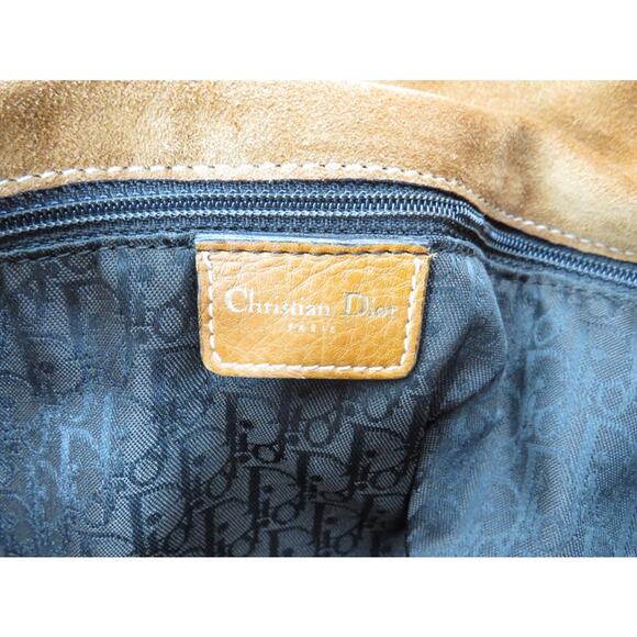 Christian Dior Saddle Bag – Tan Leather with Brass “CD” Hardware - Picture 10 of 15